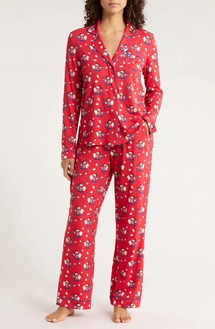 Cocoa Club Magnetic Closure Pajamas | Nordstrom