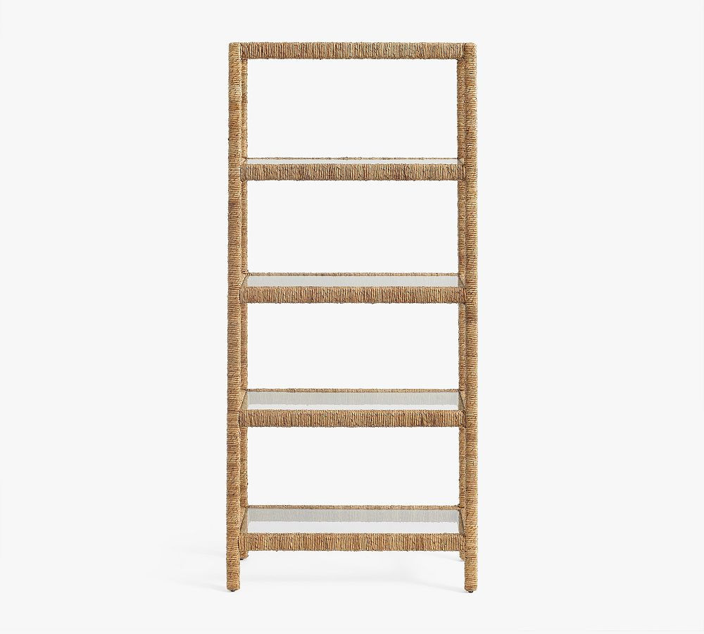 Malibu Glass Shelves Bookcase | Pottery Barn (US)