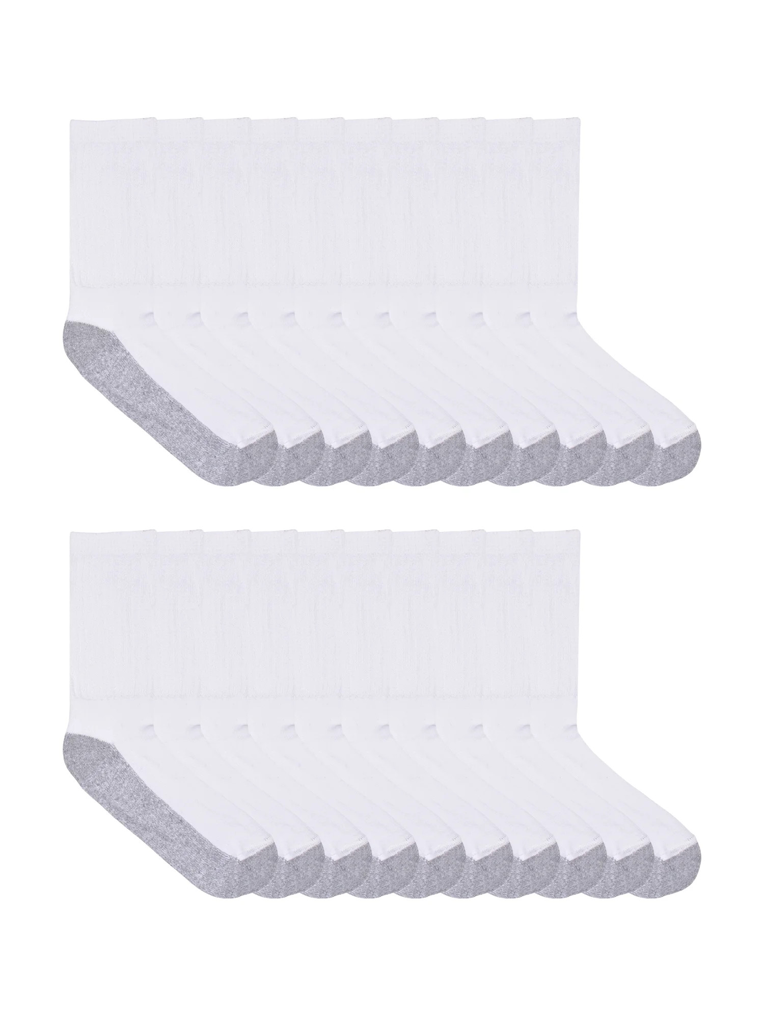 Wonder Nation Boys Cushioned Crew Socks, 10-Pack Sizes S (4-8.5) - L (3-9) | Walmart (US)