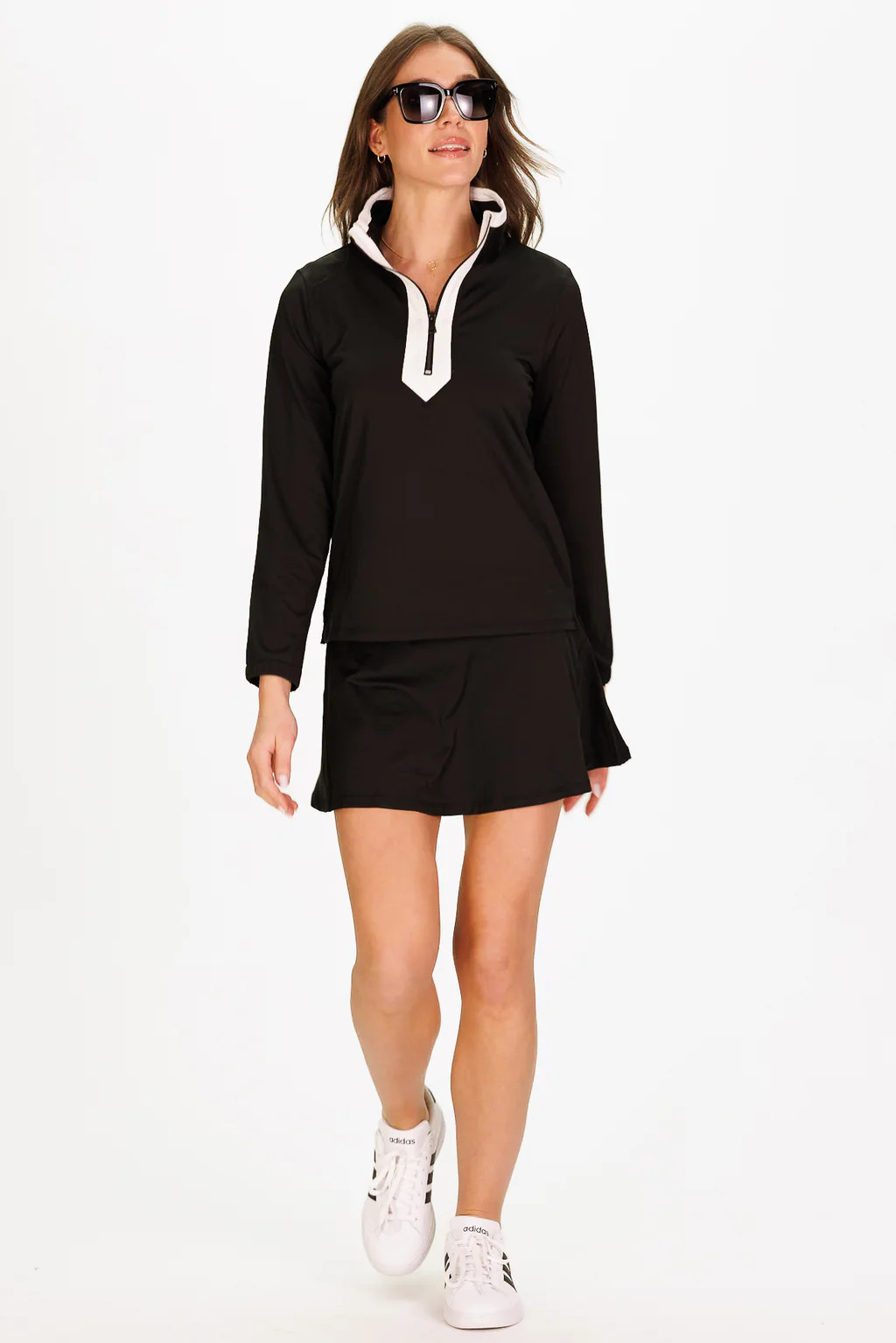 The Active Sherri Skort in Black | Duffield Lane