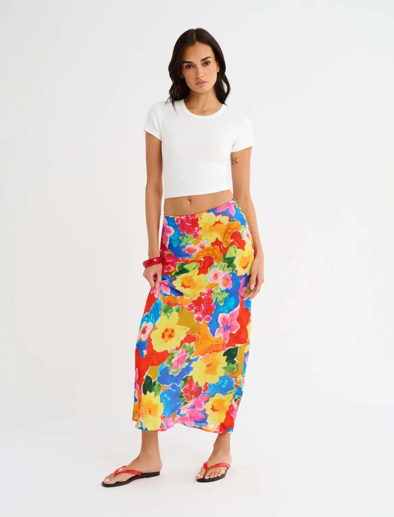 Archive Bias Maxi Skirt | Sugar Magnolia | Rumored