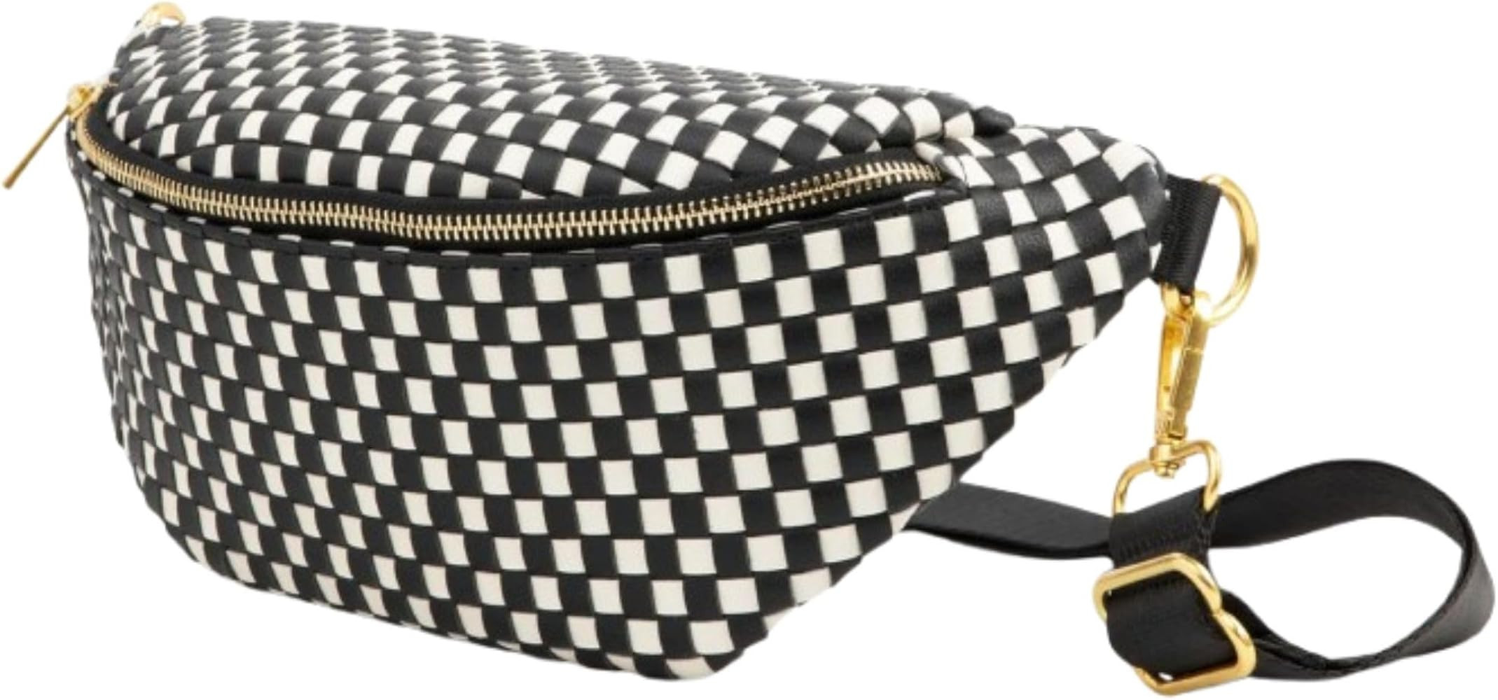 FAWN DESIGN The Fawny Pack Faux Leather Woven Fanny Pack for Women Crossbody Bag, Premium Matte V... | Amazon (US)