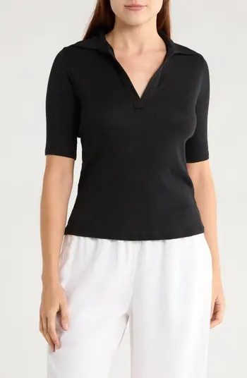Elbow Sleeve Polo | Nordstrom Rack