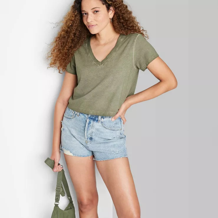 Women's High-Rise Cutoff Jean Shorts - Wild Fable™ | Target