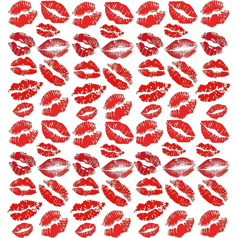 Lip Prints Temporary Waterproof Tattoo Sticker | Amazon (US)