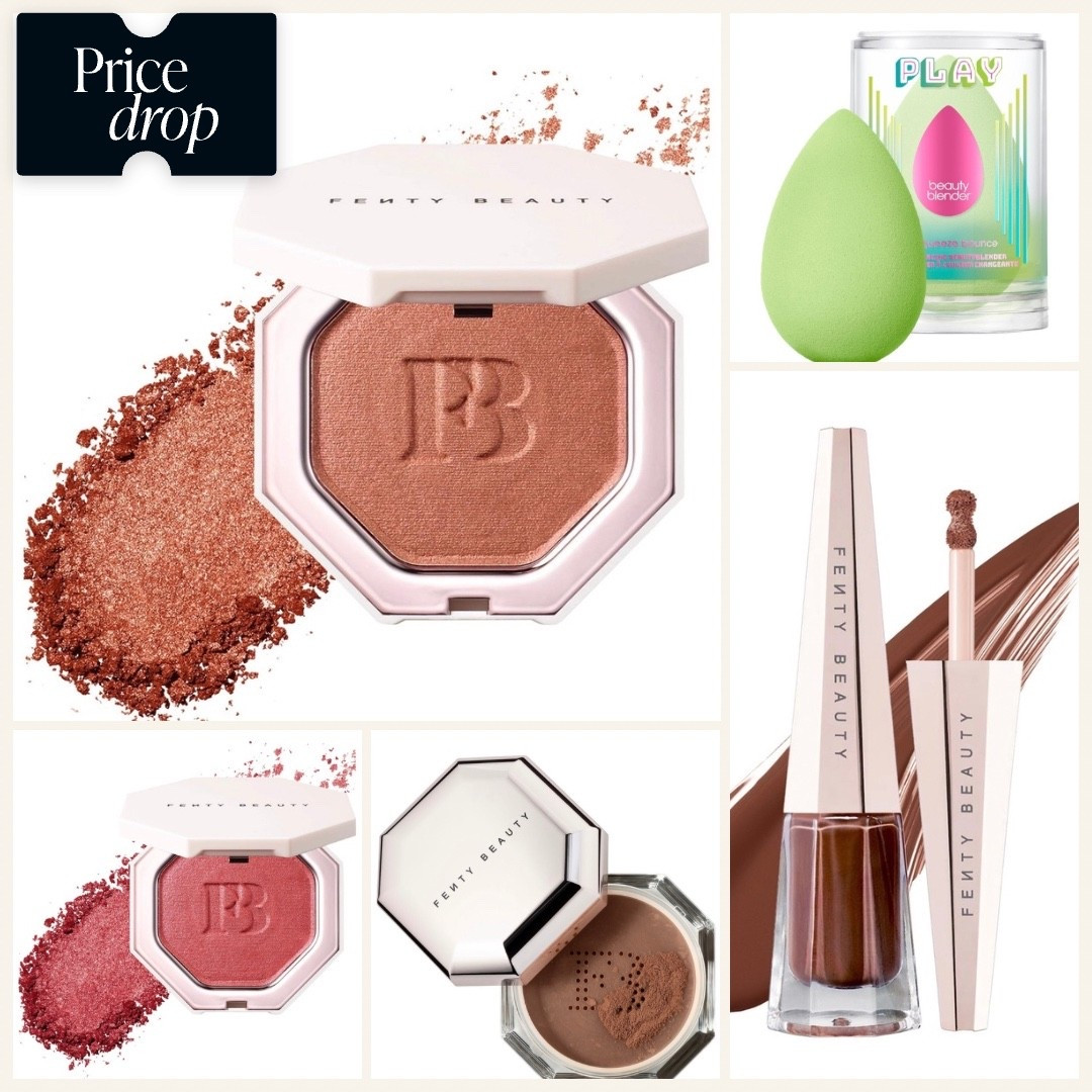 Select Fenty Beauty Products are 50% off - my favorites are the setting powder, highlighter and lipstick . Plus why not add a beauty blender for 1/2 off  - all available at @Sephora 

#LTKSpringSale #LTKSaleAlert #LTKPetite