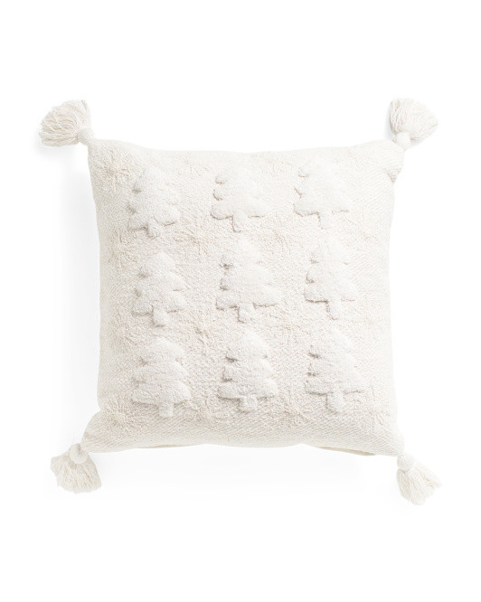 20x20 Handwoven Tree Pillow | TJ Maxx