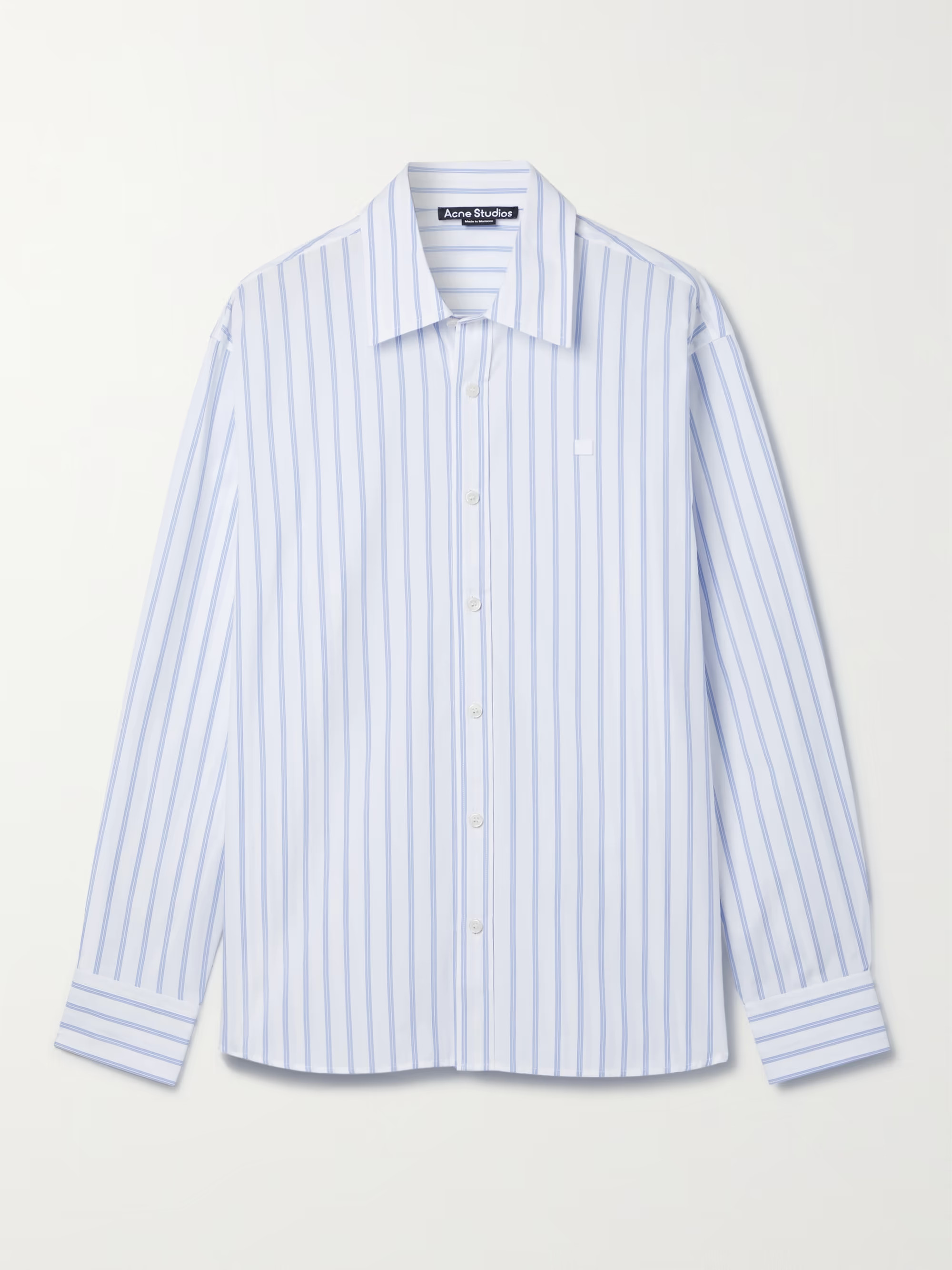 Striped organic cotton-poplin shirt | NET-A-PORTER (UK & EU)