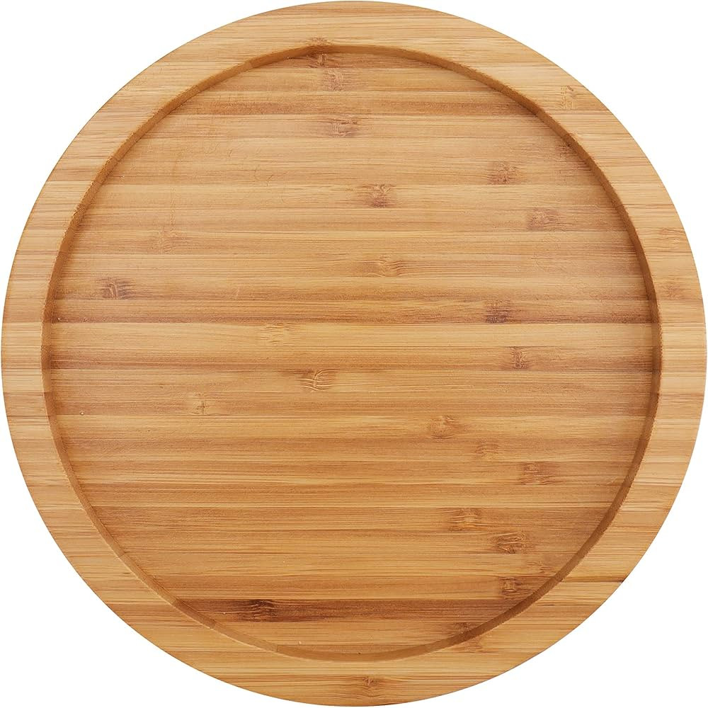 Fasmov 10 Inches Diameter Bamboo Lazy Susan Turntable, Spin Thicken Round Wood Tray Rotating Spic... | Amazon (US)