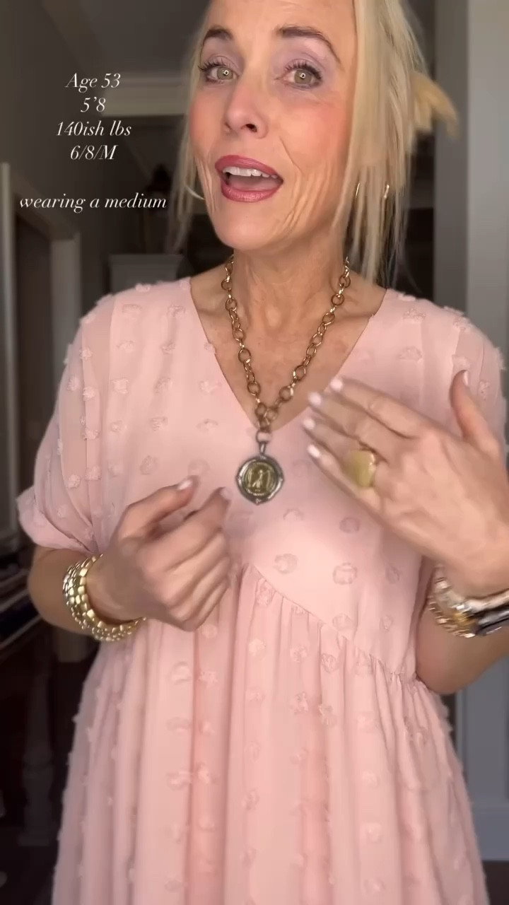 Say hello to the dress you need for all the events coming your way this Spring and Summer. It’s lined, roomy, not too short, and has the most precious Swiss dot detailing. What more could you want? This truly is a workhorse of a warm weather dress that will carry you through all the occasions. 

#LTKover40 #LTKmidsize #LTKSeasonal