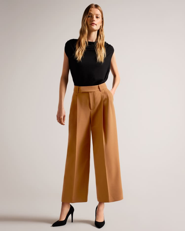 Pleated Front Barrel Leg Trousers | Ted Baker (UK)