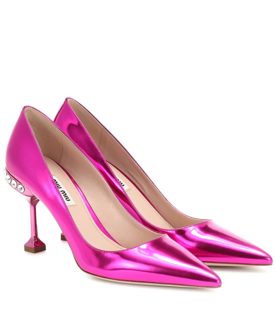 Pumps aus Metallic-Leder | Mytheresa (DACH)