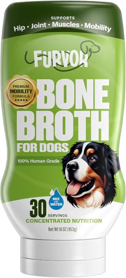 Beef Mobility Support Bone Broth Concentrate for Dogs - Collagen Protein Supplement - Boosted w/A... | Amazon (US)