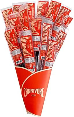 Carnivore Club Exotic Jerky Bouquet - Includes 20 Delicious Exotic Meat Sticks in 4 Flavors - Jer... | Amazon (US)