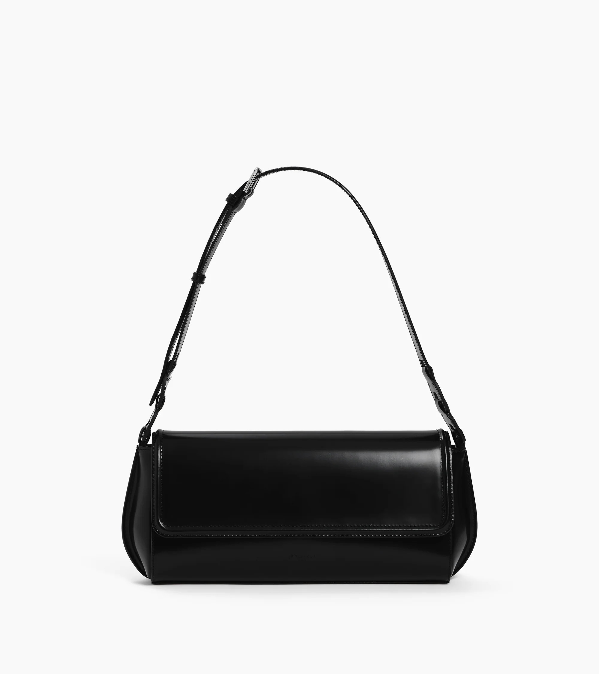 Solaise medium shoulder bag in smooth leather box-effect | Le Tanneur