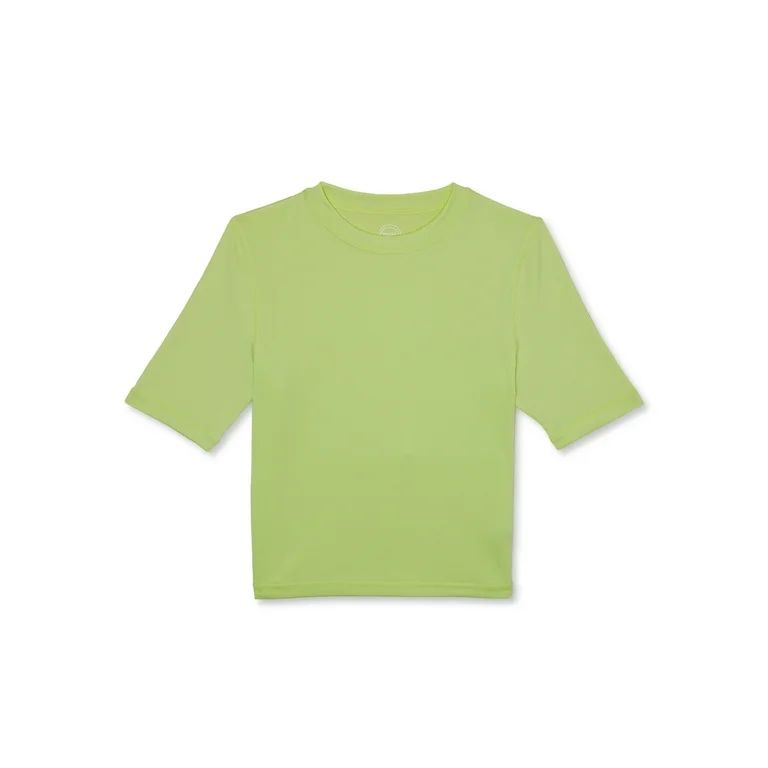 Wonder Nation Boys Short Sleeve Rashguard Shirt with UPF 50+, Sizes 4-18 & Husky | Walmart (US)