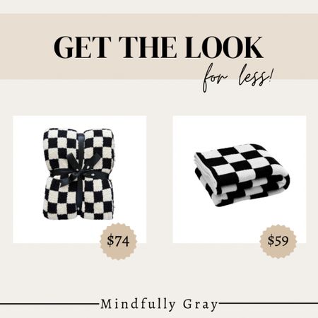 Get the look for less! Checkered blankets! 

#LTKhome