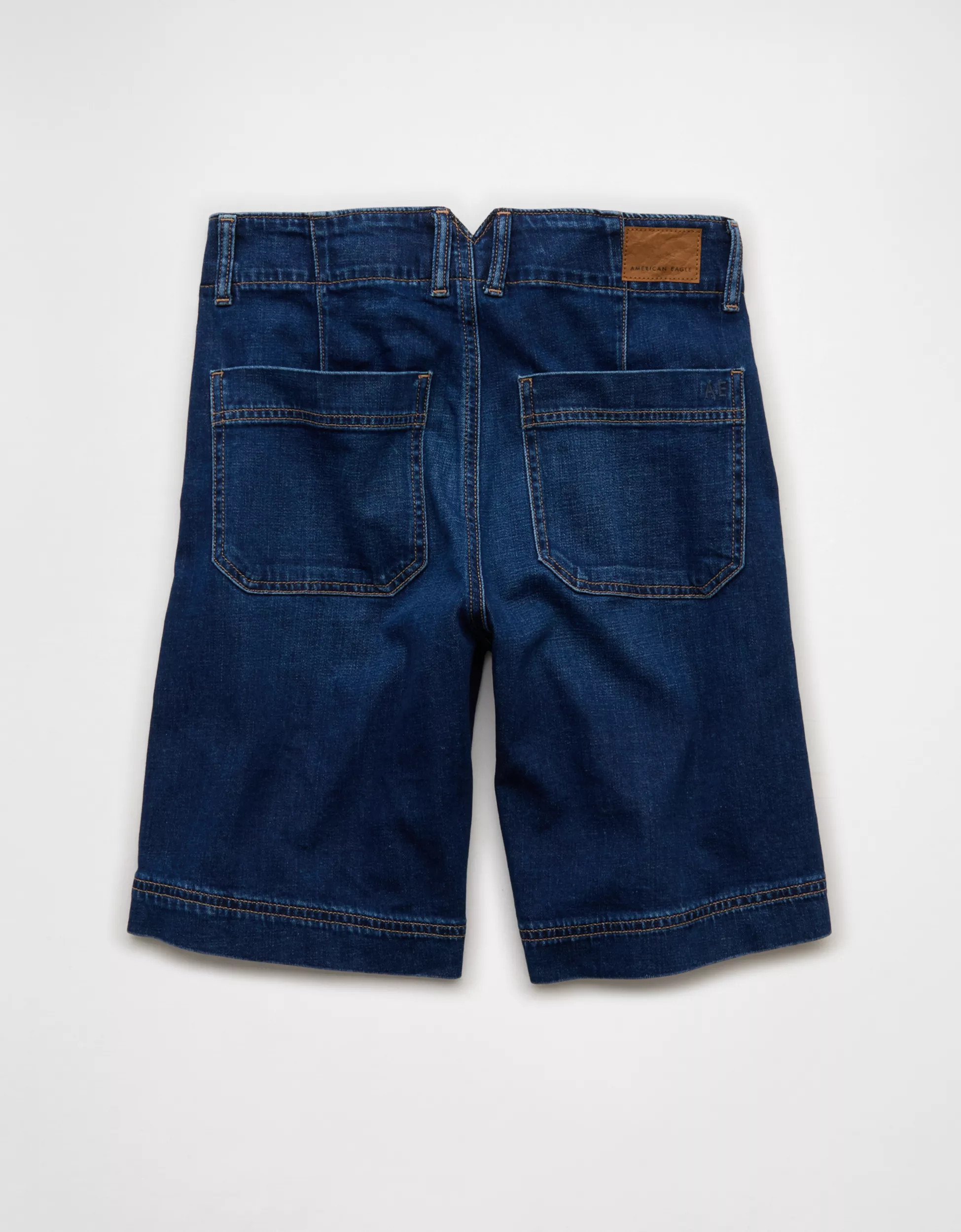 AE 11" Dreamy Drape Stretch High-Waisted Jort | American Eagle Outfitters (US & CA)