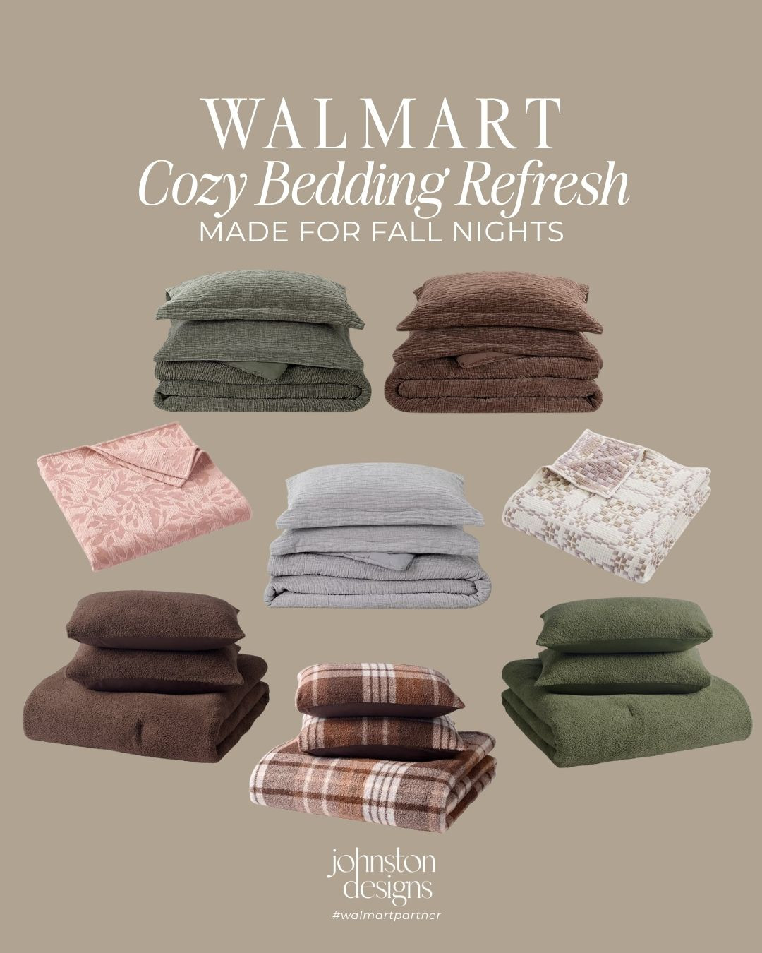 Cozy fall nights call for a bedding refresh. 🤎 These Walmart bedding finds bring in soft texture, warm earthy tones and easy layers for making your bedroom feel extra cozy this season.

Walmart bedding, fall bedding, cozy bedroom refresh, fall bedroom decor, affordable bedding, neutral bedding, Walmart home finds, cozy home decor, fall home refresh

#walmartpartner #walmarthome #fallbedding #cozybedroom #falldecor #bedroomrefresh #walmartfinds #affordablehome #cozyhome 

 #LTKSeasonal #LTKHome