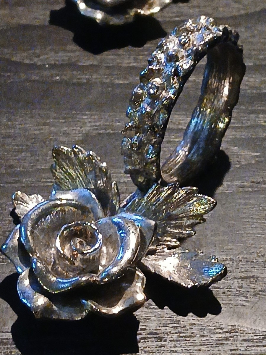 Princess House Vintage Silver Tone Rose Napkin Rings Placecard Holders | eBay | eBay US