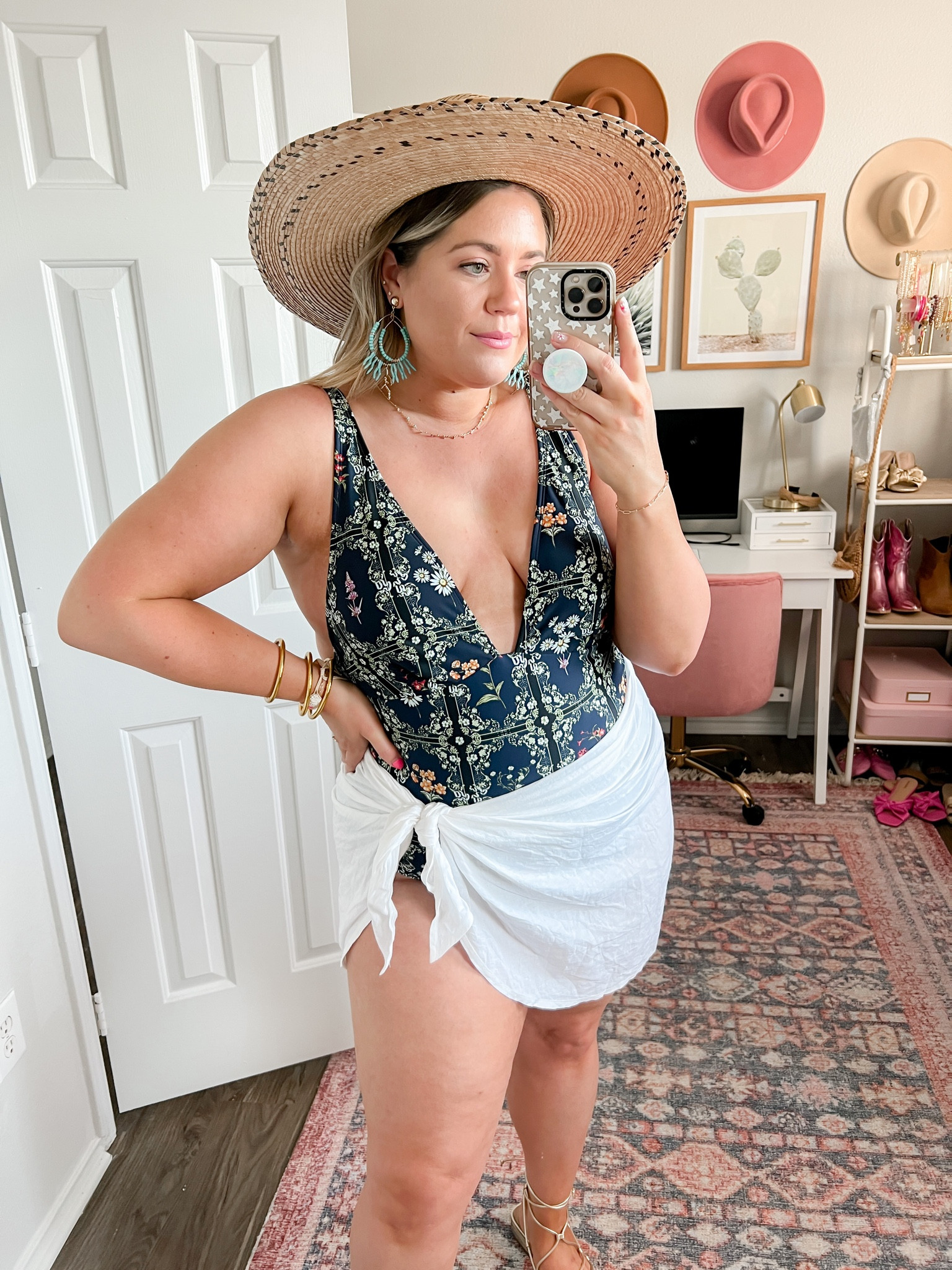 Agua Bandita x Target, Target designer collection, designer inspired, white sarong, palm beach outfit, beach vacation, deep v one piece

#LTKcurves #LTKswim #LTKunder50