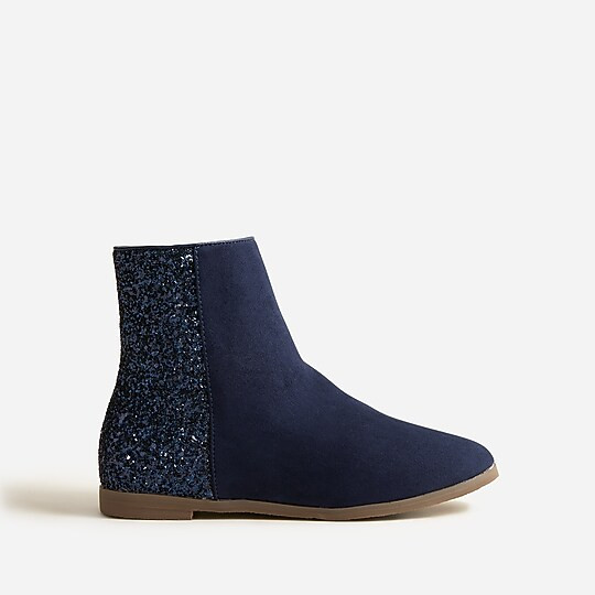 Girls’ Zip-up Boots With Glitter | J. Crew US