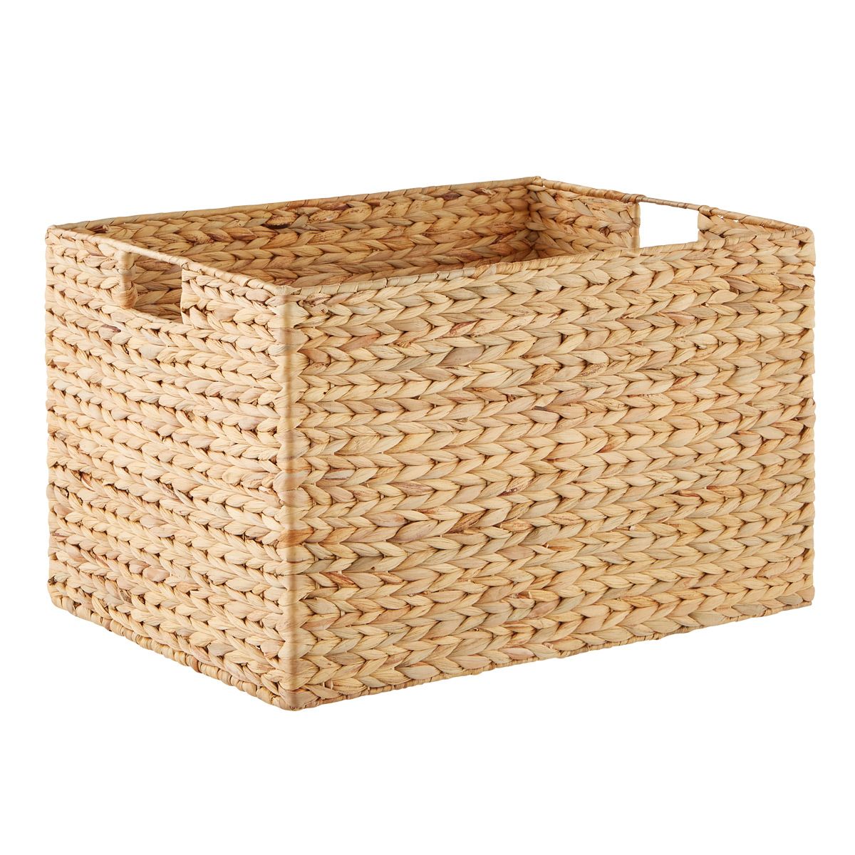 Water Hyacinth Storage Bins with Handles | The Container Store