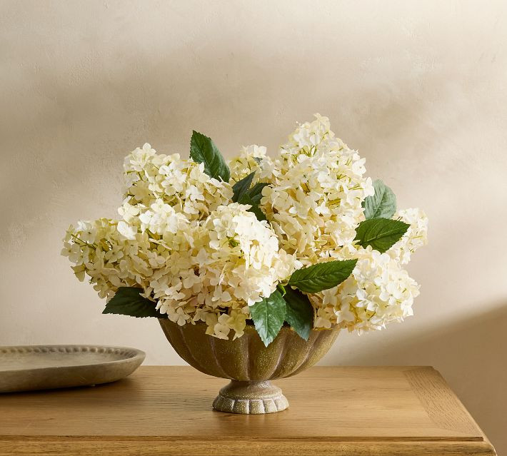 Faux Composed Cone Hydrangea Arrangement | Pottery Barn (US)