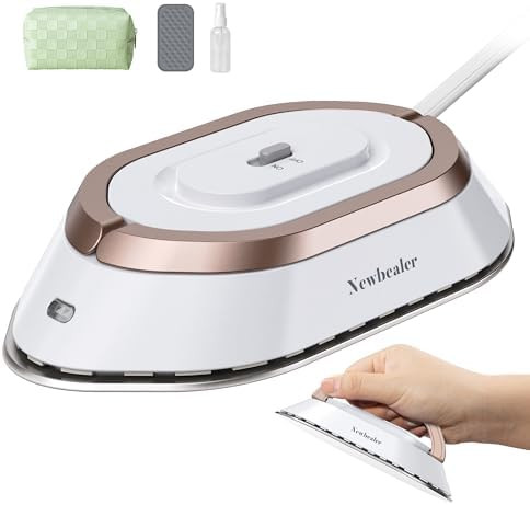 Newbealer Travel Iron with Dual Voltage - 120V/220V Lightweight Dry Iron for Clothes (No Steam), ... | Amazon (US)