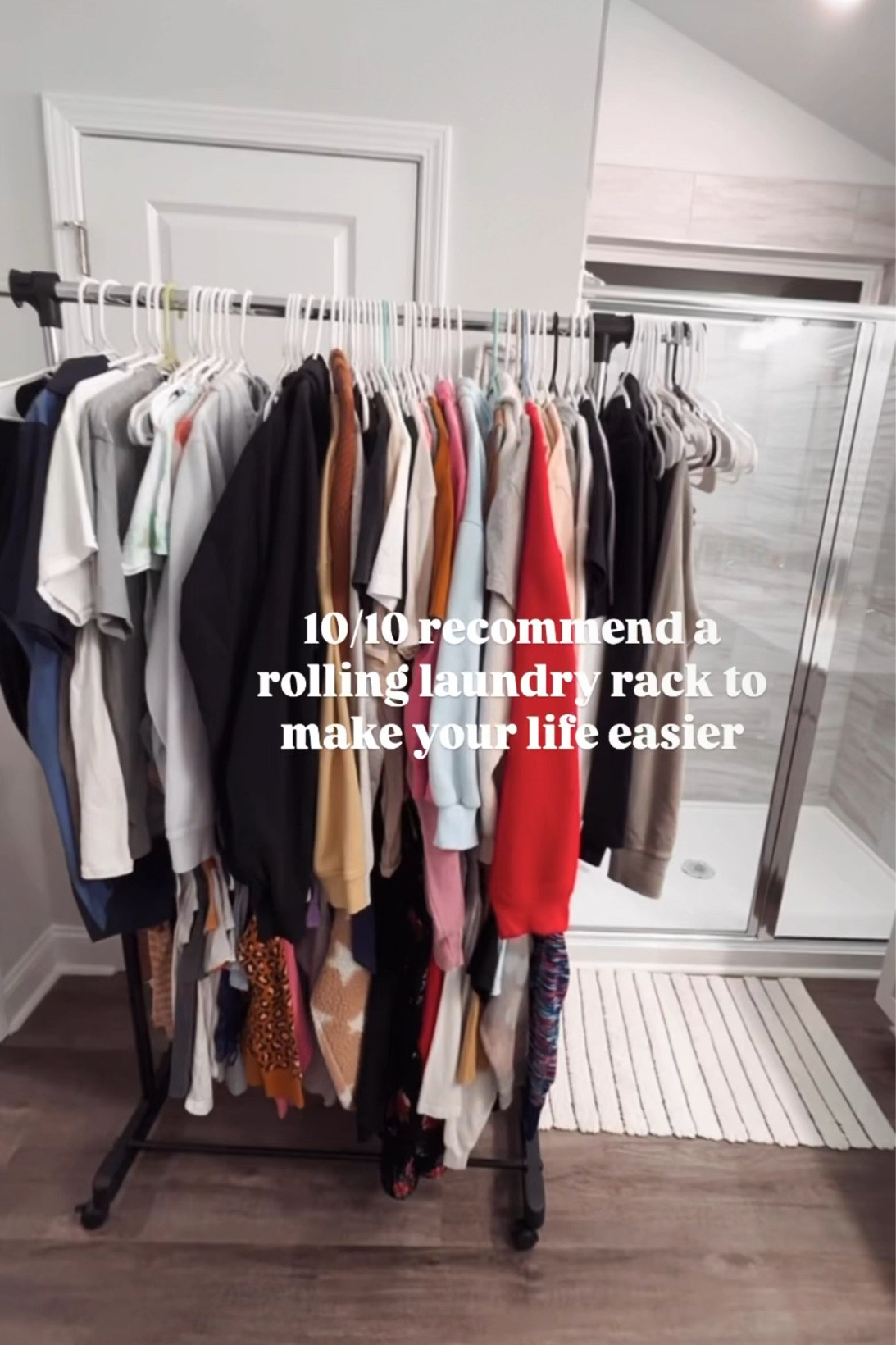 For $18, this really makes putting clothes away a lot easier and more enjoyable! I love having it next to the washer and dryer I just take things right out and hang it up and head right to the closets

#LTKFamily #LTKFindsUnder50 #LTKHome