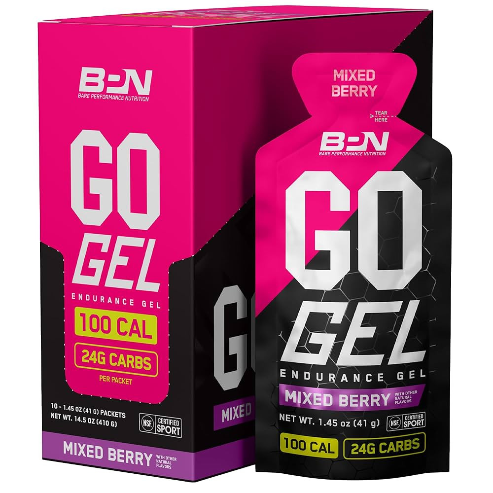 BARE PERFORMANCE NUTRITION, BPN Go Gel Endurance, 24g of Carbohydrates & 100 Calories per Pack, V... | Amazon (US)