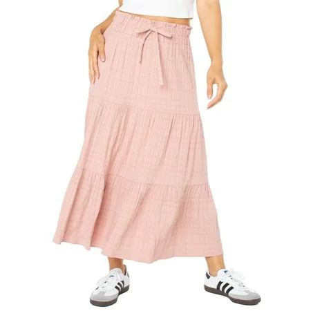 Celebrity Pink Juniors High Rise Tiered Midi Skirt (Sizes XXS-XXXL) | Walmart (US)