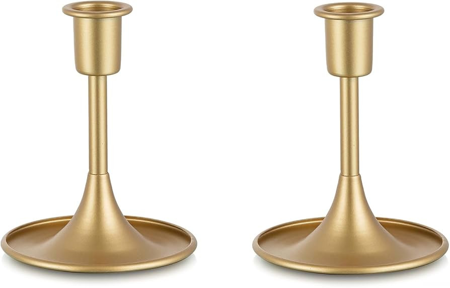 Sziqiqi Taper Candlestick Candle Holder - Christmas Table Centerpiece Candle Stick Holders for We... | Amazon (US)