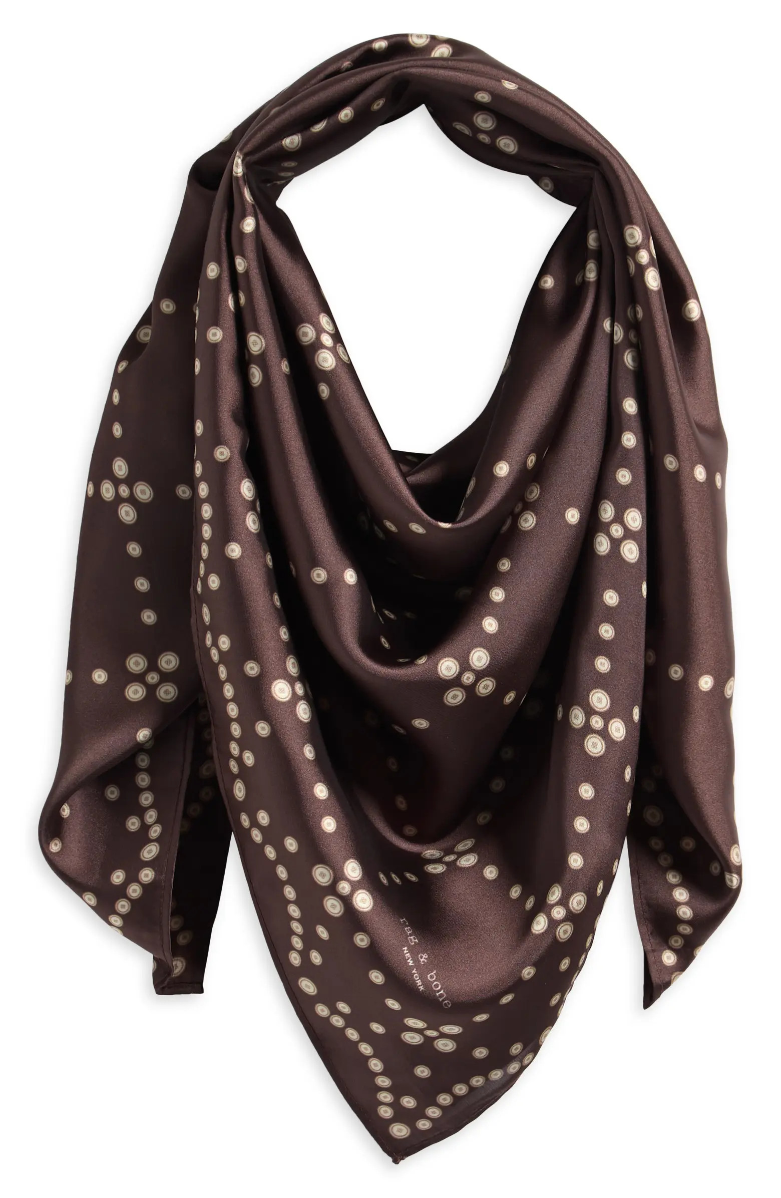 rag & bone Pearly Button Print Square Silk Scarf | Nordstrom | Nordstrom