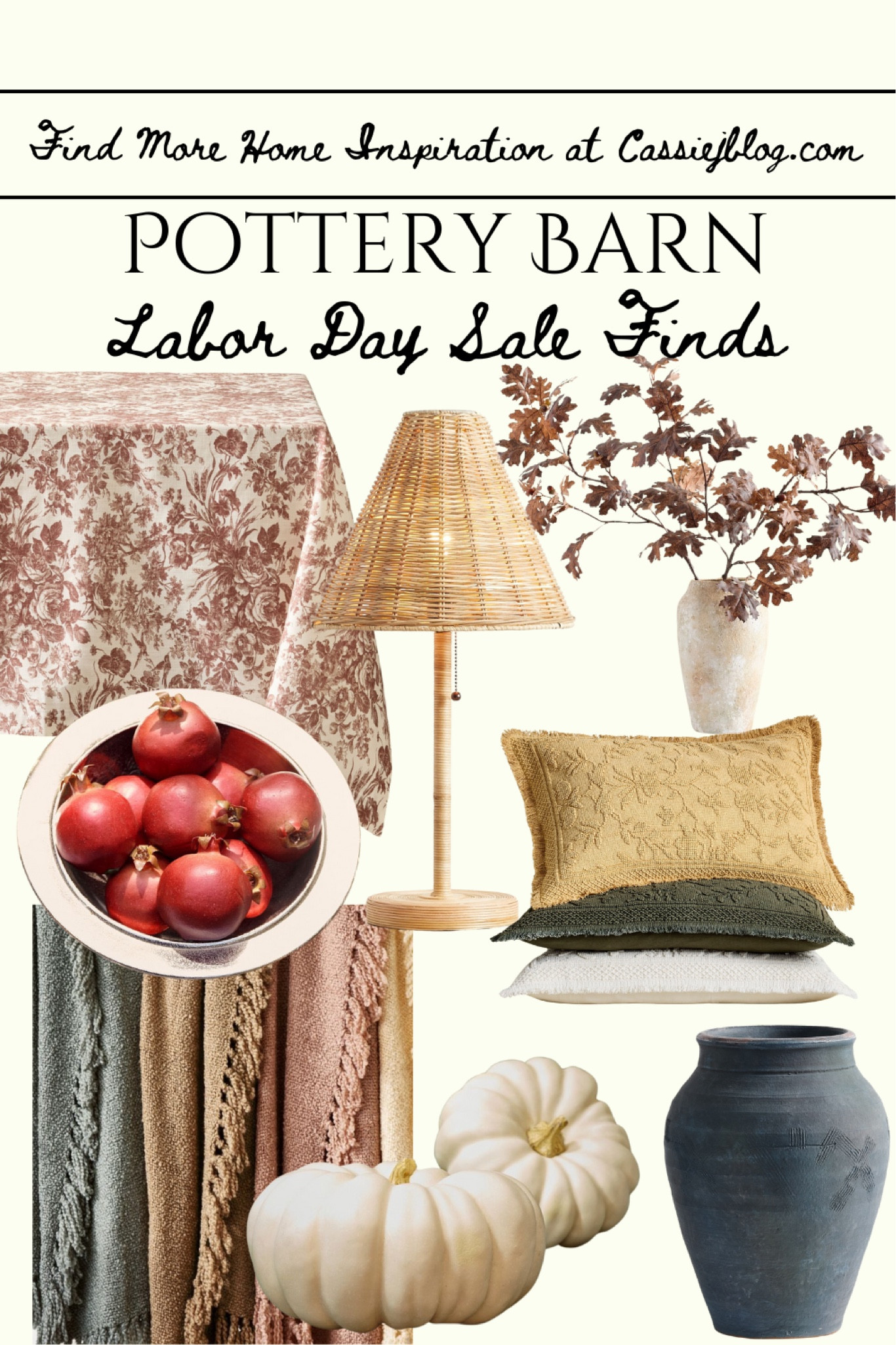 Pottery Barn collection of amazing sale products for Labor Day (check out the faux pumpkins!!!) 

#LTKSeasonal #LTKHome