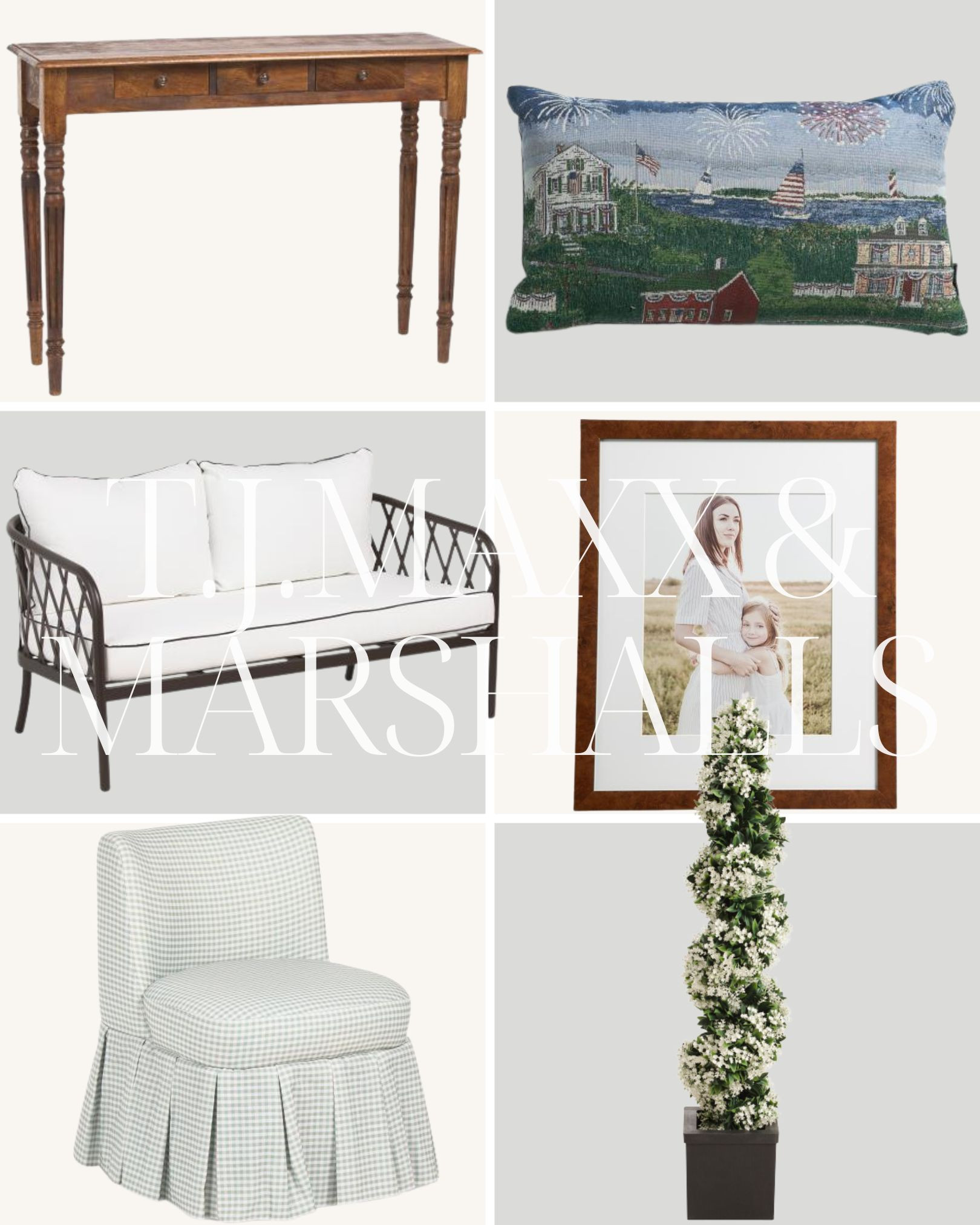 T.J. Maxx and Marshalls finds! 

living room | bathroom | bedroom | home decor | home refresh | bedding | nursery | classic home | traditional home | blue and white | furniture | coffee table | southern home | coastal home | grandmillennial home | scalloped | woven | rattan | classic style | preppy style | grandmillennial decor | blue and white decor | classic home decor | traditional home | bedroom decor | bedroom furniture | dresser | blue chair | brass lamp | floor mirror | euro pillow | white bed | linen duvet | side table | rug | glassware | cups | plates | hosting | kitchen spring | sale picks | outdoor furniture | porch | beach | Lillian August | Karma Home | Ballard Designs 

 #LTKHome