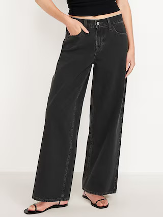 Mid-Rise Wow Baggy Wide-Leg Jeans | Old Navy (US)