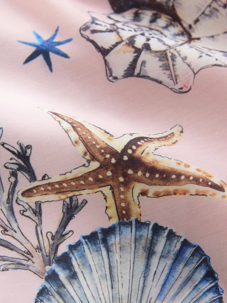 Buy Pink Shell Print Lightweight Shorts from Next Ireland | Next EU