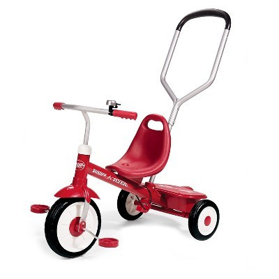 Radio Flyer Steer and Stroll Trike - Red: Adjustable Seat, Steel Frame, EVA Tires | Target