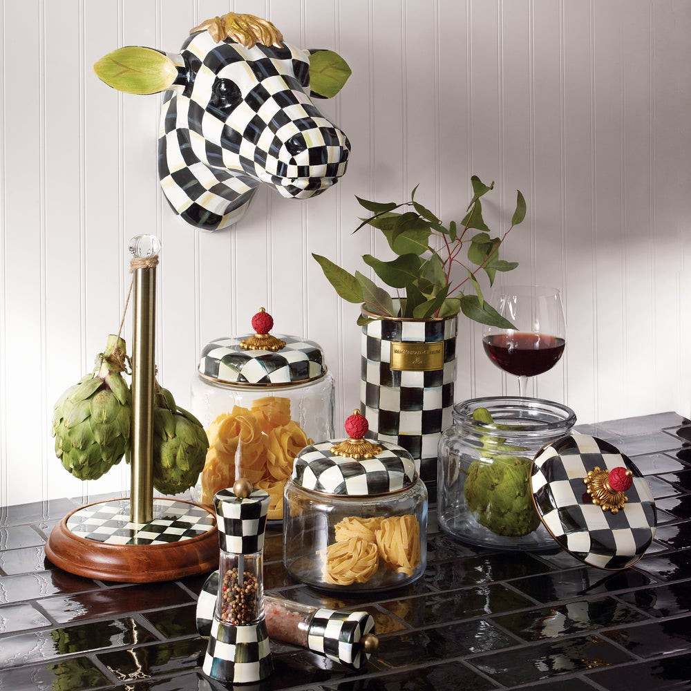 Courtly Check Utensil Holder | MacKenzie-Childs
