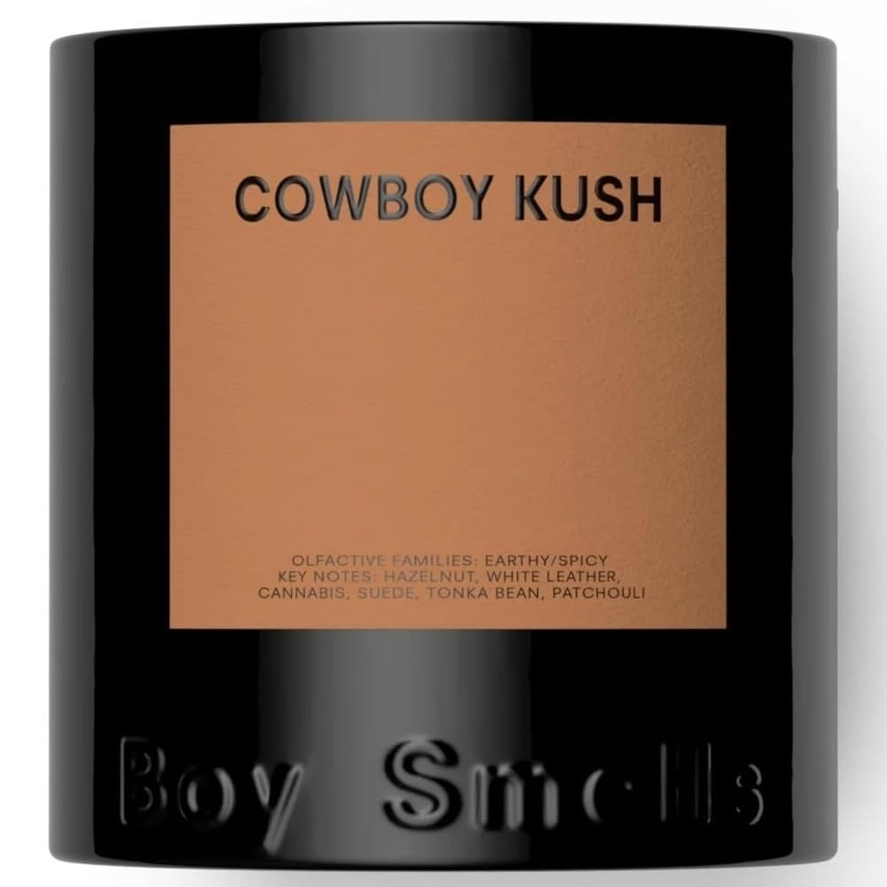 Boy Smells - Cowboy Kush Scented Candles for Men and Women - 27 oz - Soy, Coconut Wax Candle Blend - Aromatic Candles for Home with Suede, Saffron and Patchouli - 100-Hour Burn - Cotton Wick | Amazon (US)