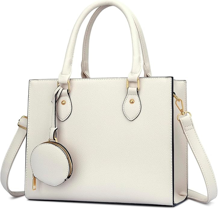 KKXIU Purses and Handbags for Women Vegan Leather Tote Shoulder Bag Ladies Top Handle Satchel wit... | Amazon (US)