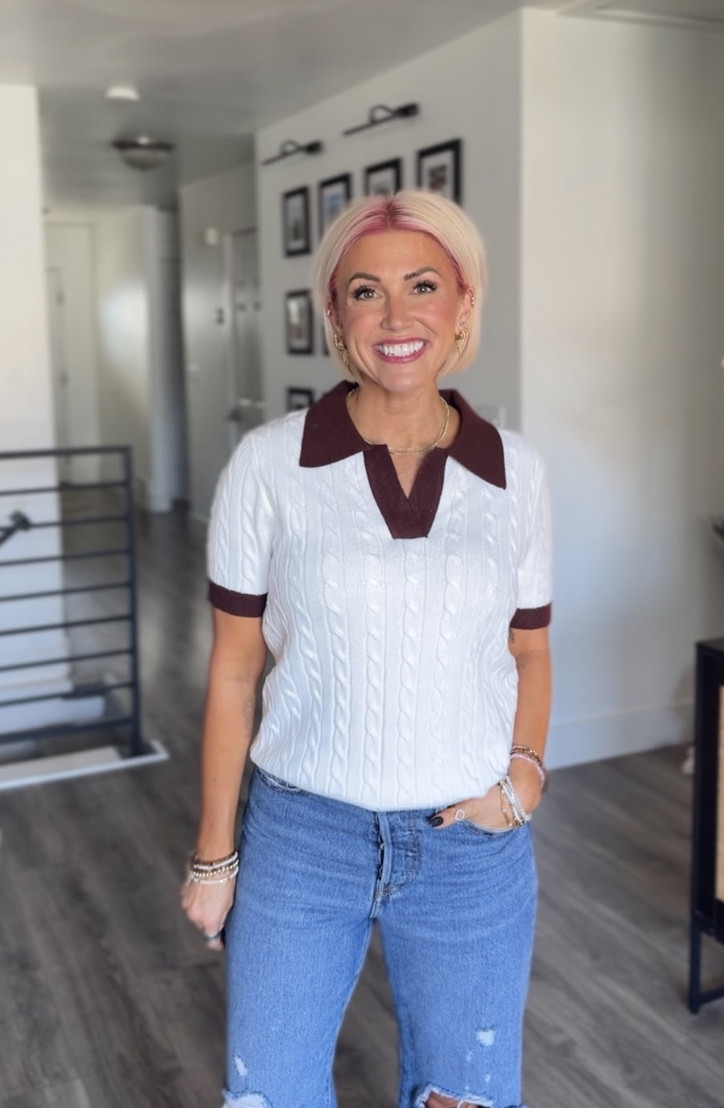Loving the preppy vibes of this sweater!!  Sweater: Small // Jeans: 28 

 #LTKootd #LTKSeasonal #LTKSaleAlert