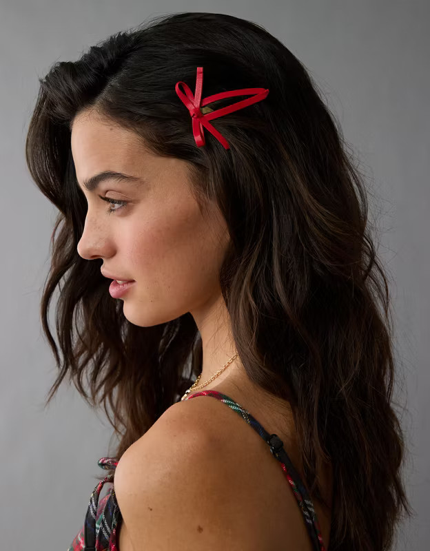 AEO Bow Barrette 2-Pack | American Eagle Outfitters (US & CA)