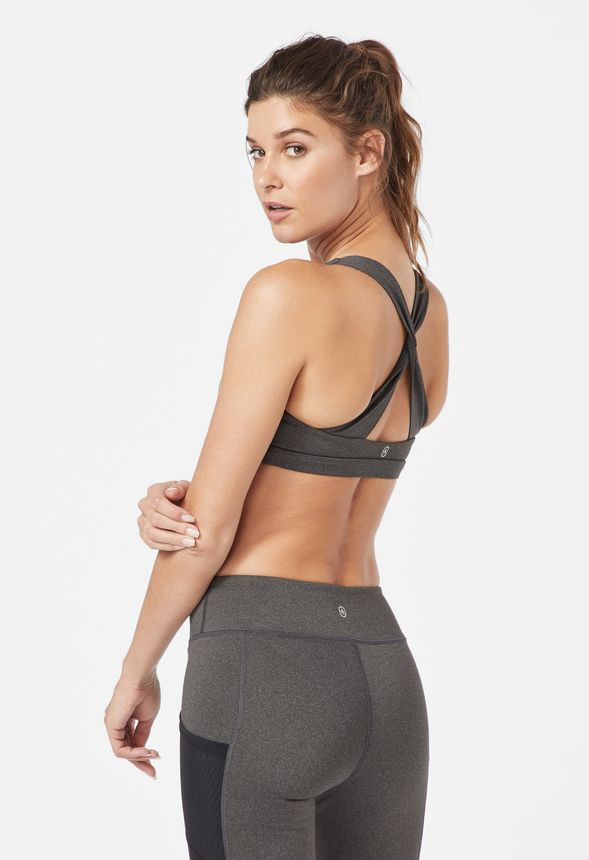 Twist Back Sports Bra | JustFab