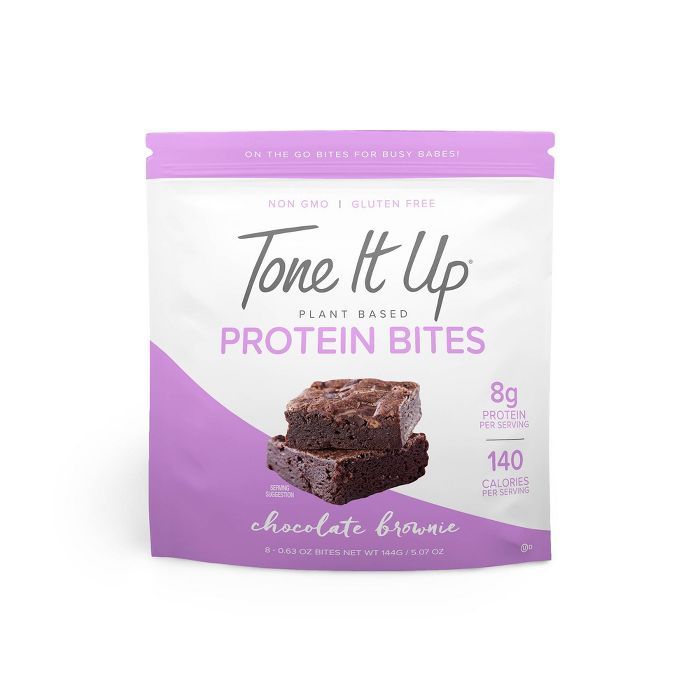 Tone It Up Plant Based Protein Bites - Chocolate Brownie - 8ct | Target