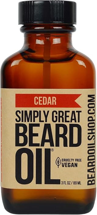Simply Great Beard Oil - CEDAR Scented - Holiday Gifts - Stocking Stuffers - Beard Conditioner - ... | Amazon (US)