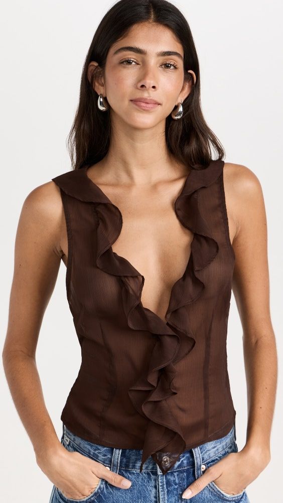 Lioness Rose Ruffle Top | Shopbop | Shopbop