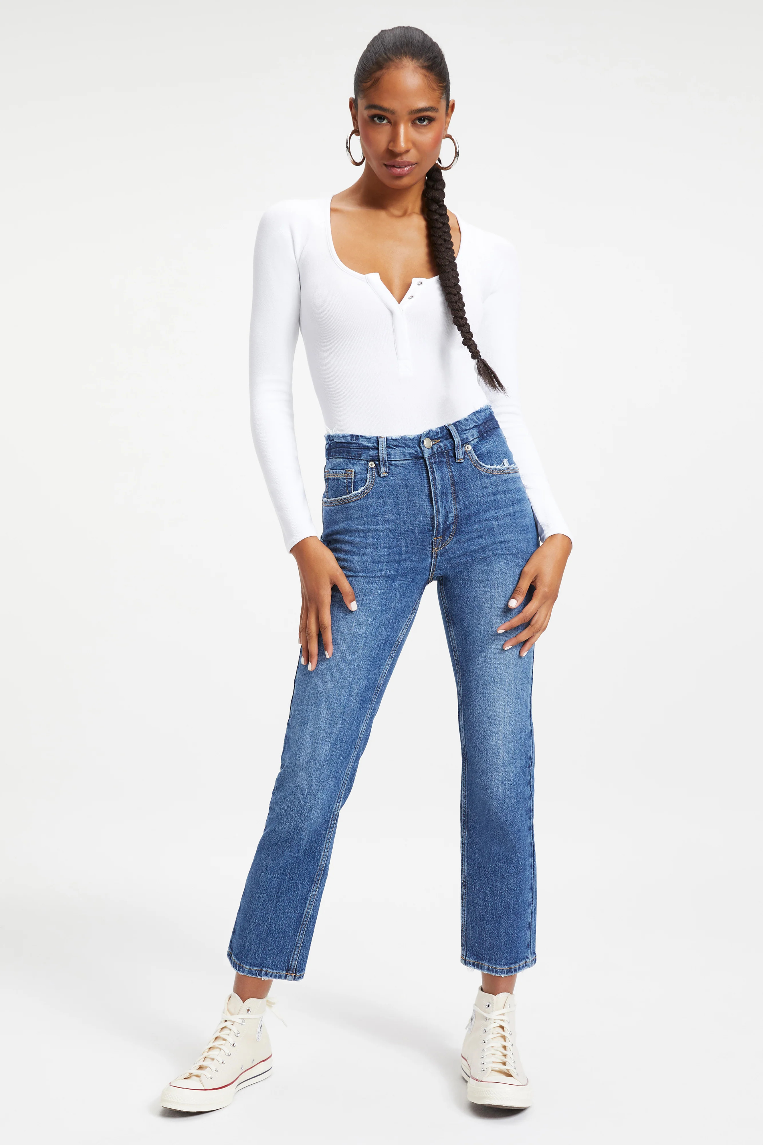 GOOD ICON CROPPED | INDIGO067 | Good American