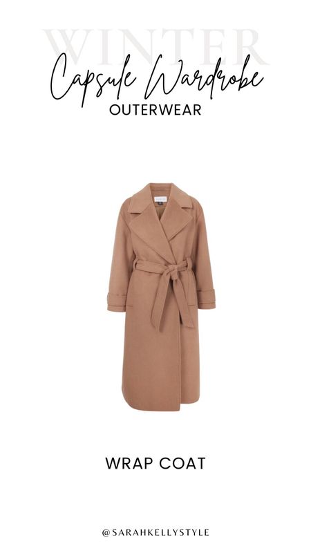 Winter capsule wardrobe, wrap coat, Sarah Kelly style 

#LTKstyletip #LTKHoliday #LTKSeasonal